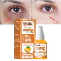 vitamin c anti dark circles eye cream remove eye bags cosmetics firm anti wrinkle moisturizing brighten massage beauty products