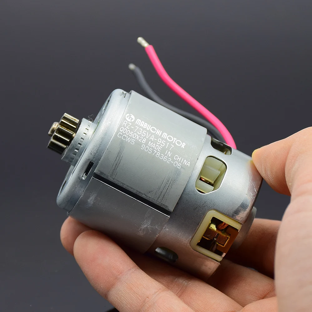 Электродвигатель MABUCHI, 15 зубьев, 12 В постоянного тока, 14,4 В, 18 в, высокоскоростная электрическая дрель, шуруповерт, циркулярная пила, мощность 735, двигатель