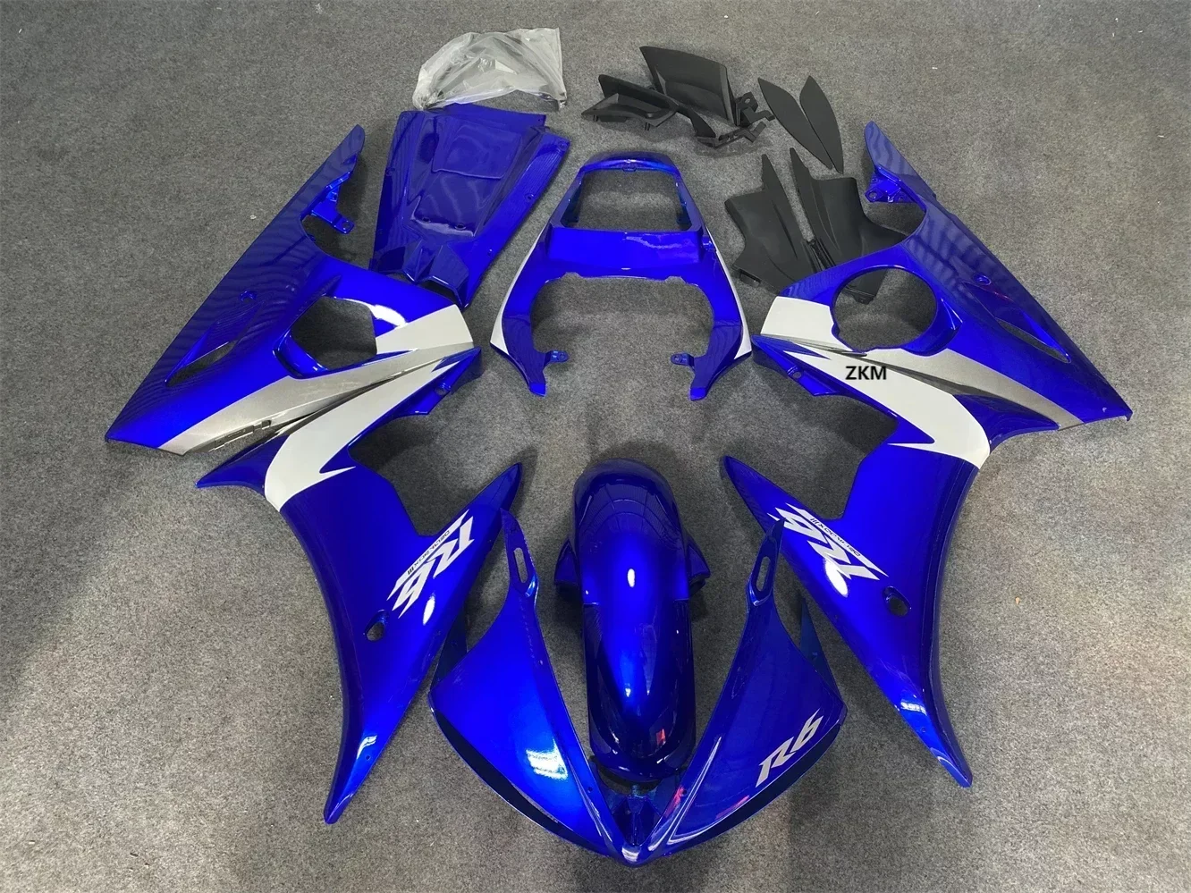 Комплект обтекателей для мотоцикла YZF-R6 2003 2004 2005 модель синий белый черный