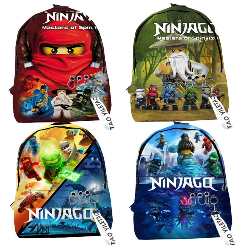 Ninja Kids Mini Backpack 3D Printed Back to School Waterproof Backpack Ninja Boys Girls Shoulder Bag For Teenages Mochila