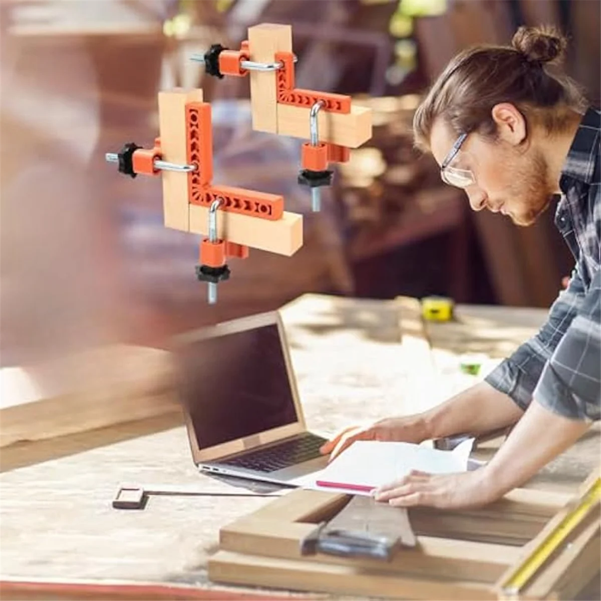 90-градусный зажим квадраты для позиционирования прямоугольный с зажимом угловые