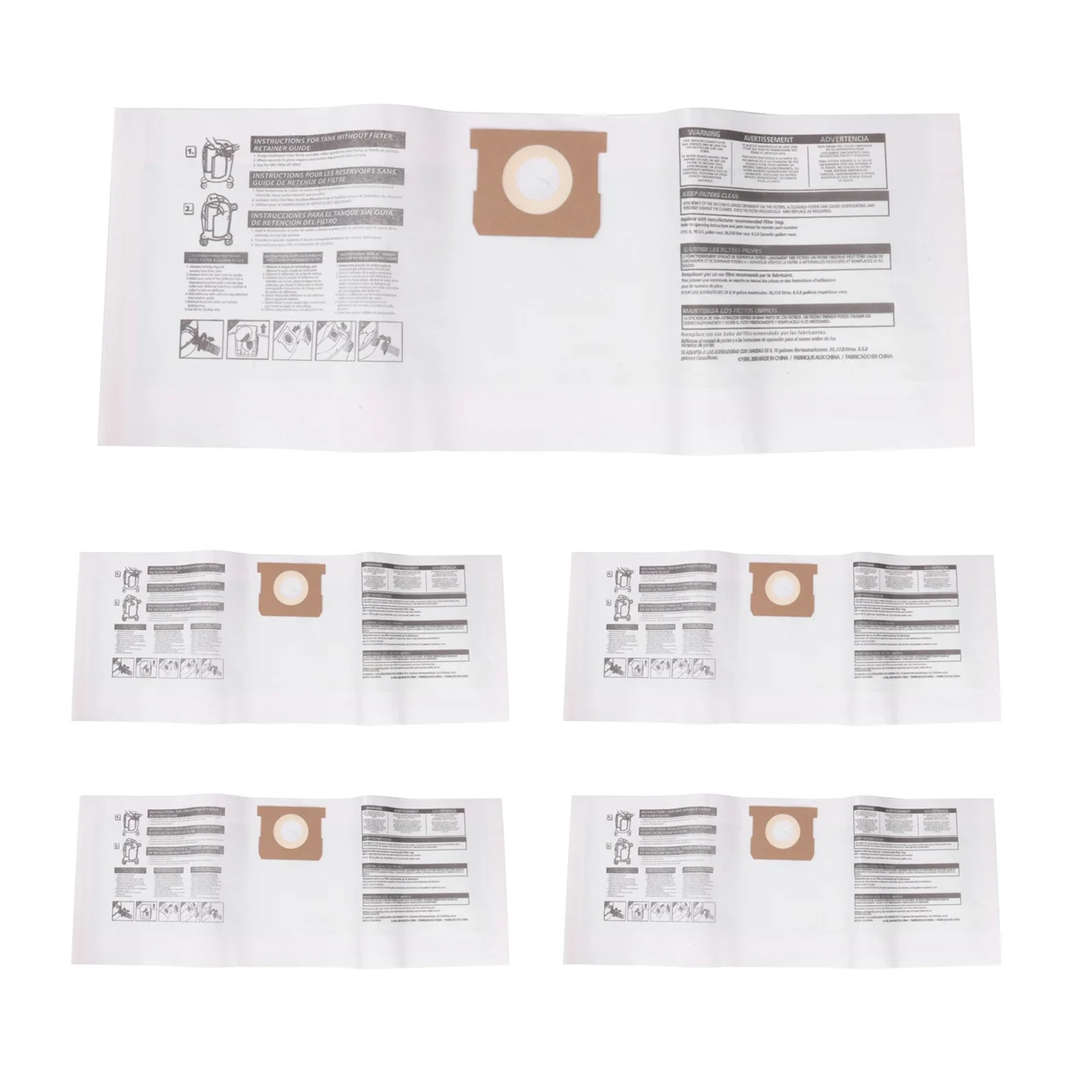 Вакуумные пакеты для сухой и влажной уборки 5 шт./упаковка