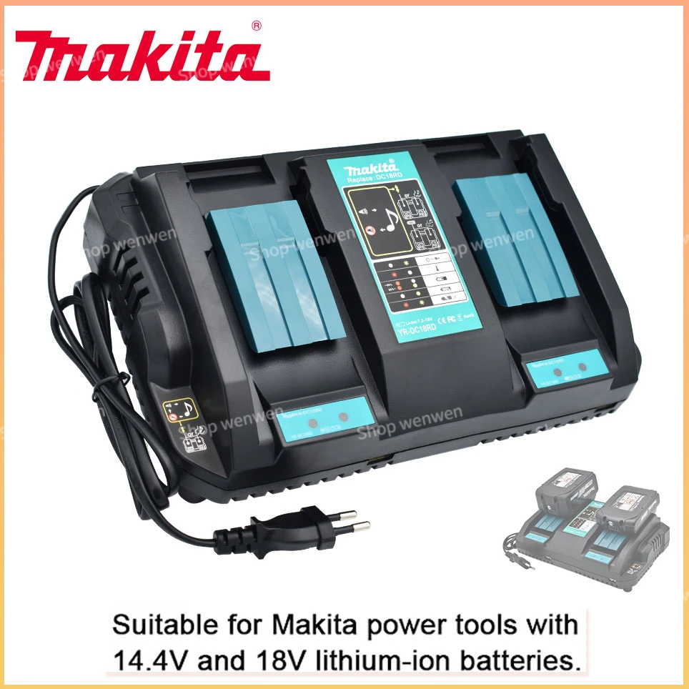 

Зарядное устройство, с двумя USB разъемами 14,4 В, 18 В, для аккумуляторов BL1860, BL1415, BL1430, BL1830, BL1840, BL1850, BL1845 для электроинструмента Makita