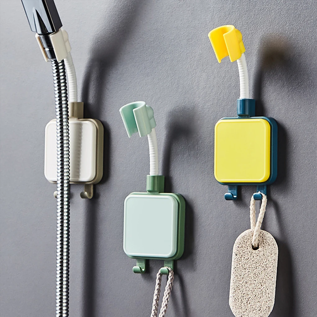 

Регулируемый держатель для душевой лейки, 20 мм, кронштейн для душевой лейки без отверстий, настенное самоклеящееся крепление для ванной ком...