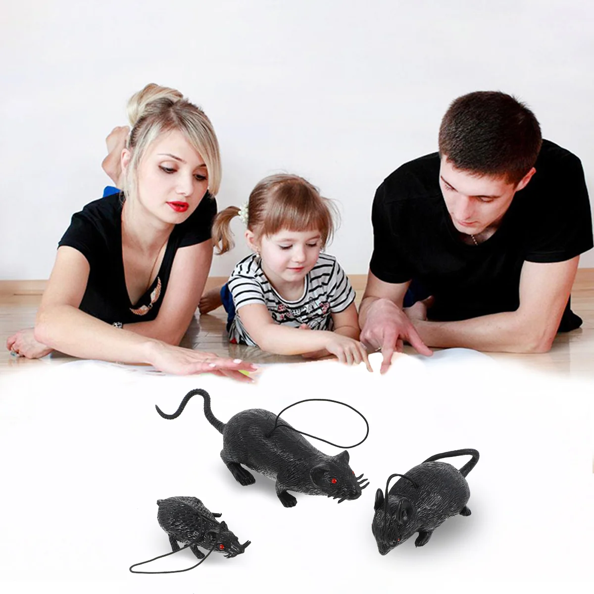 

Искусственная мышь для розыгрыша, игрушки на Хэллоуин, крыса, Toyapril, резиновые крысы, реквизит для взрослых, шутки для вечерние НКИ, страшная ...