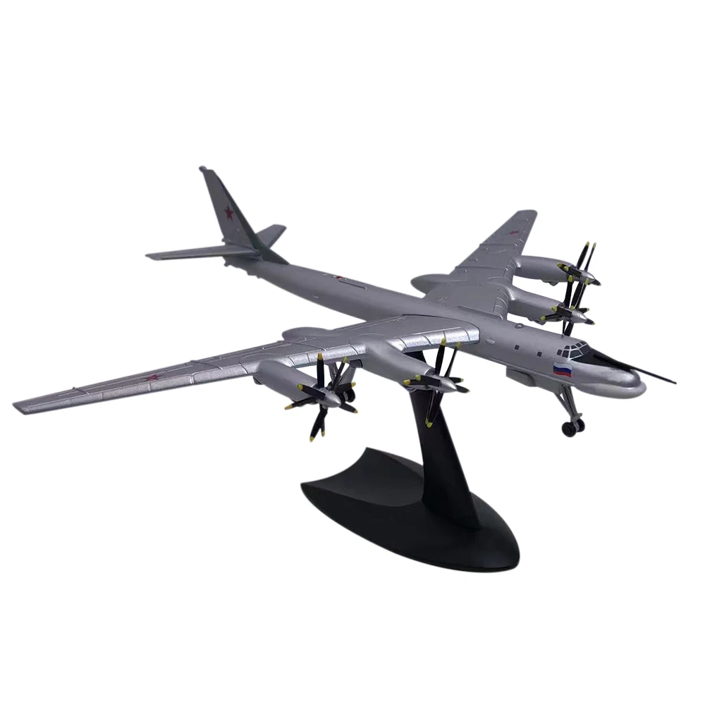 

1: 200 95 bomber tu95 simulation Model aircraft alloy glue free color separation finished product