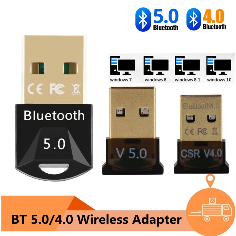 

Bluetooth Adapter 5.0 Bluetooth Receiver 4.0 Dongle High Speed Transmitter Mini Bluetooth USB Adapter For PC Computer Laptop