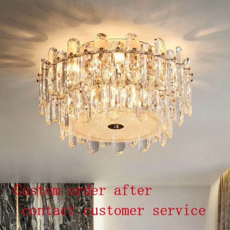 

chandeliers ceiling luxury e14 bulbs light source luxury ceiling light crystal decorative home light with three colors dimming