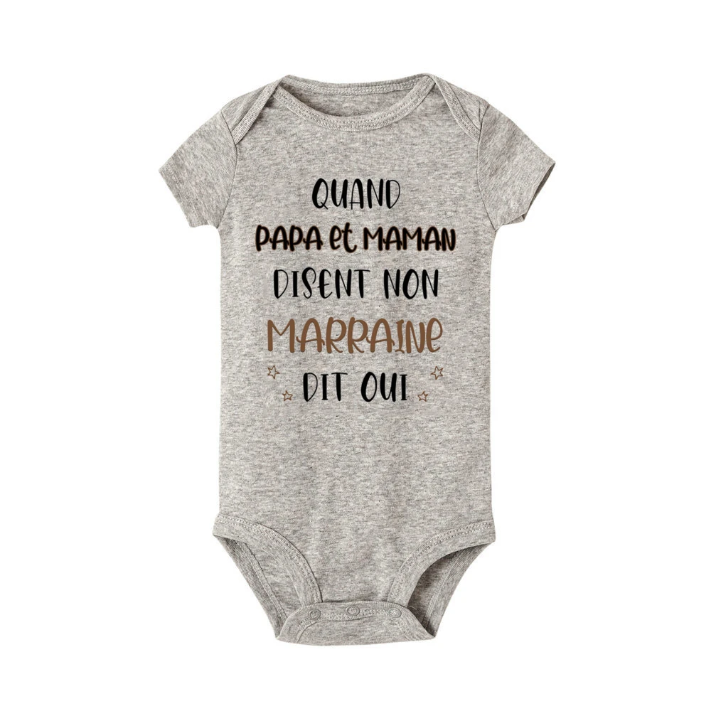 Фото Если мой папа и мама, Say No Godmother Say Yes, детское боди с принтом, забавный комбинезон с короткими рукавами для новорожденных, одежда для маленьких мальчиков и девочек №4