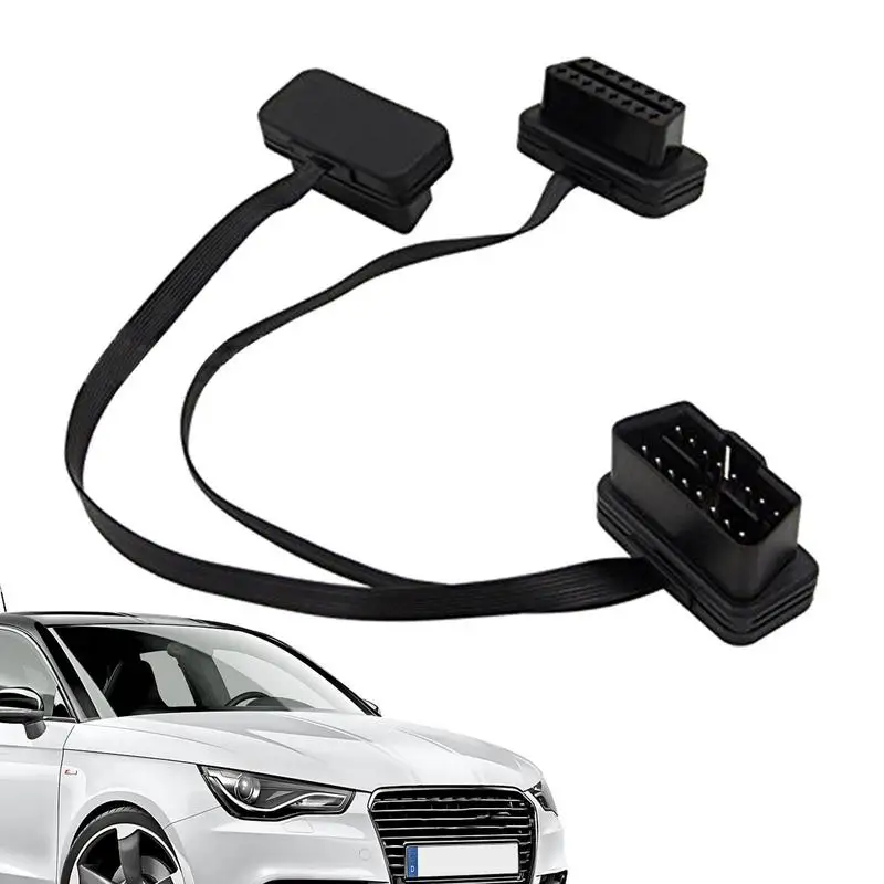 

2 Cable 2 16 Pin Auto Car Male To Female Cord Adapter Flexible Extension Cable Long Lasting Tracker For Car