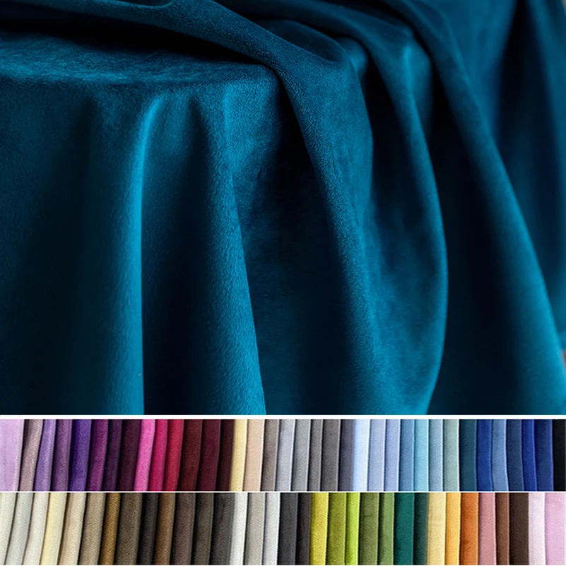 

Upholstery Sofa Fabric Thickened Dutch Velvet Short Plush for Home Furniture Tablecloth Curtain per Half Meter