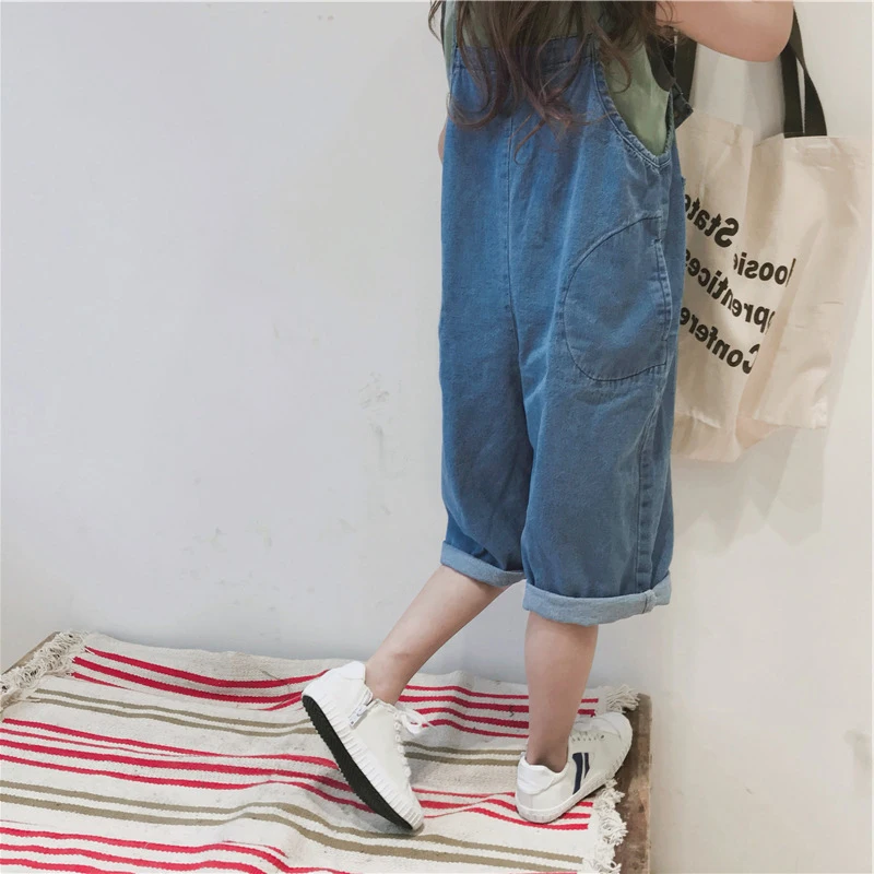 Детский джинсовый комбинезон на Возраст 3-9 лет