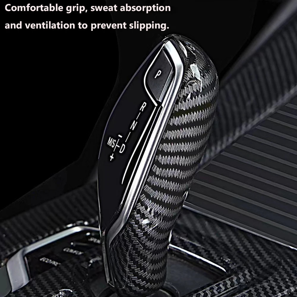 

Car Carbon Fiber ABS Car Gear Shift Knob Cover Trim Auto Interior Accessories For BMW G30 G31 G11 G01 G02 G32