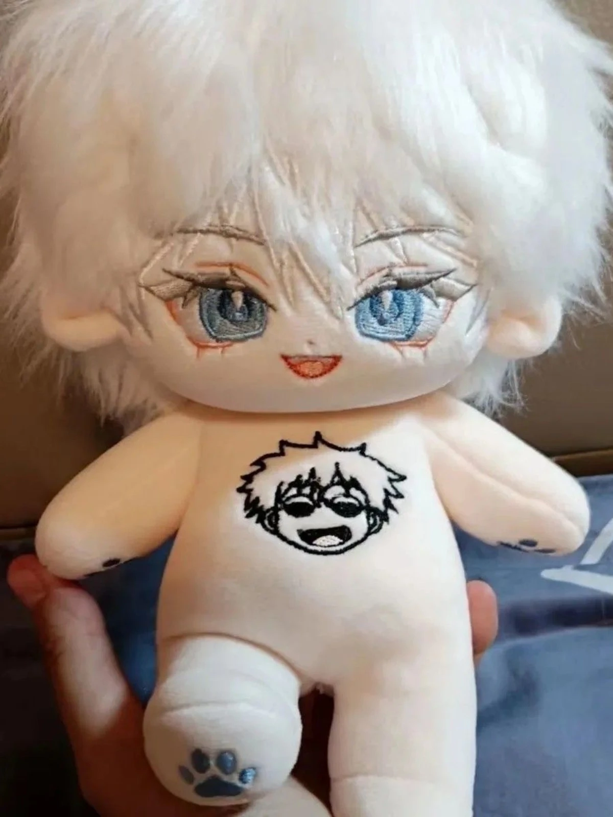 Хлопковая кукла для косплея джутсу касин Сатору годжо 20 см пушистая Maumet