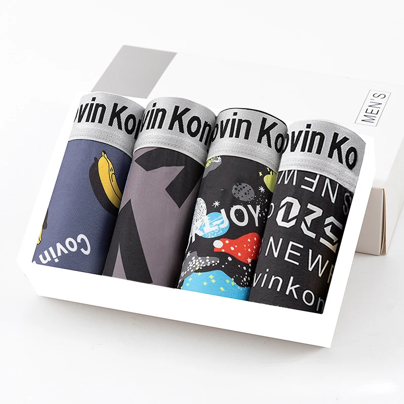 Men's Panties Set Cotton Men Underwear Men Boxer Men's Briefs Soft Man Undrewear Breathable Men Underpants Sexy Men's Shorts Set