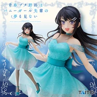 20cm original taito coreful anime aobuta sakurajima mai clear dress mai senpai pvc action figure collection model toys
