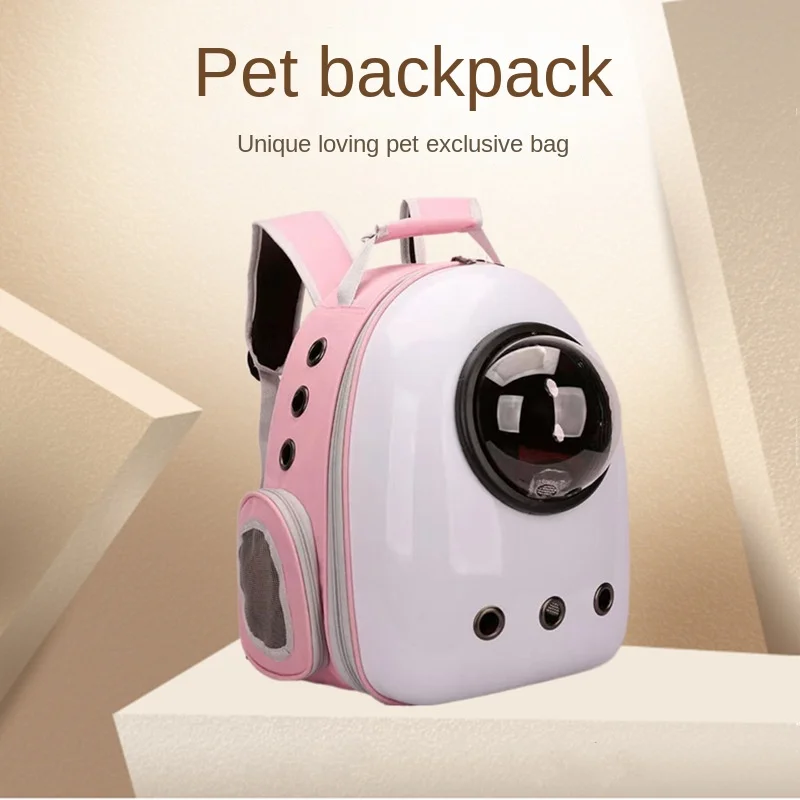 

Cat Bag Pet Supplies Cat Bag Large-capacity Breathable Space Capsule Side Opening Out Portable Shoulder Pet Bag Dog Cage