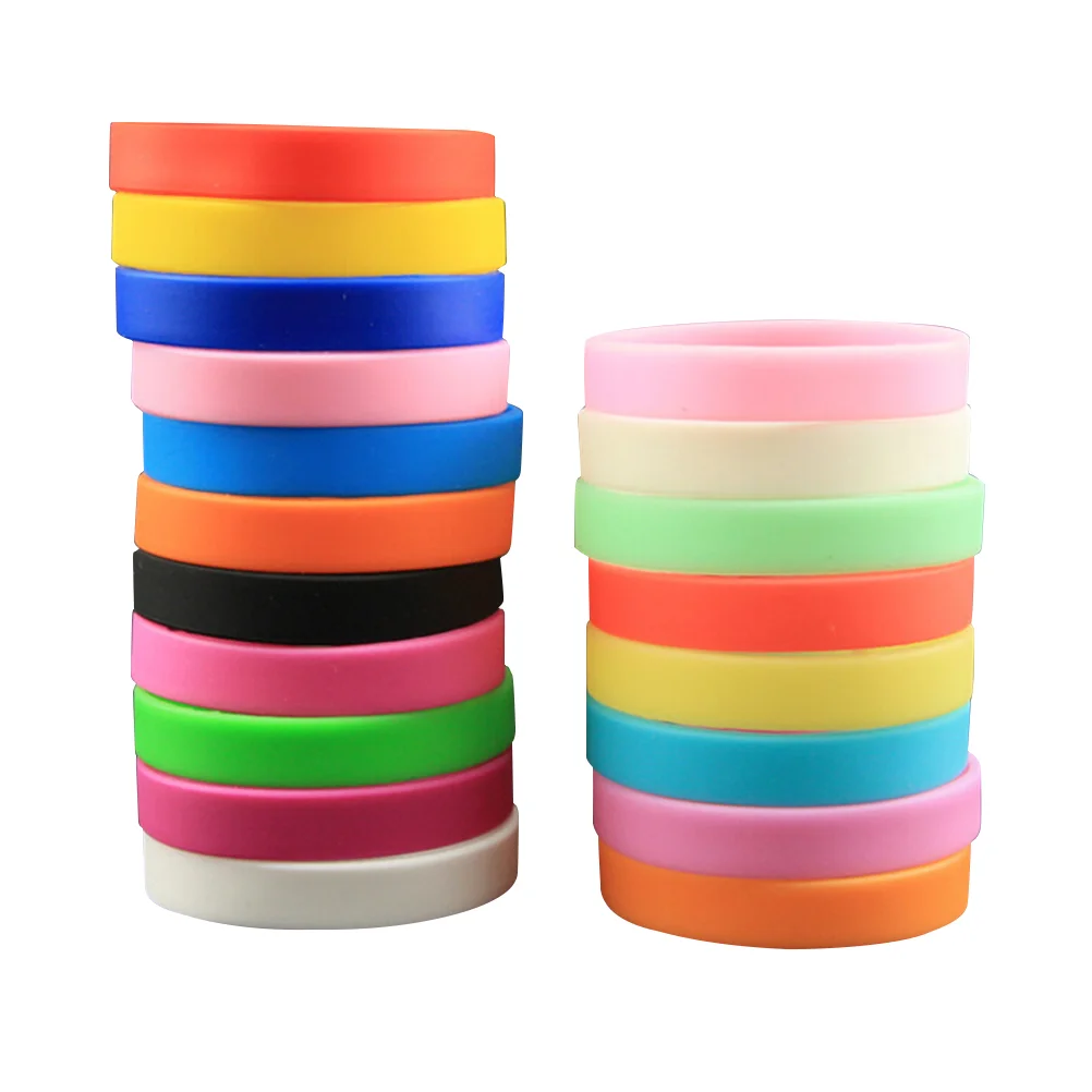 

25pcs Children Silicone Wristbands Fashion Bracelet Party Accessories (Mixed Color)