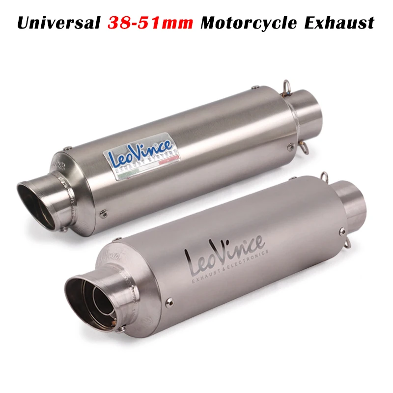 E-mark-tubo de escape Universal para motocicleta, silenciador DB Killer para DUKE 125, CBR500, Z900, R15, V3, 51mm