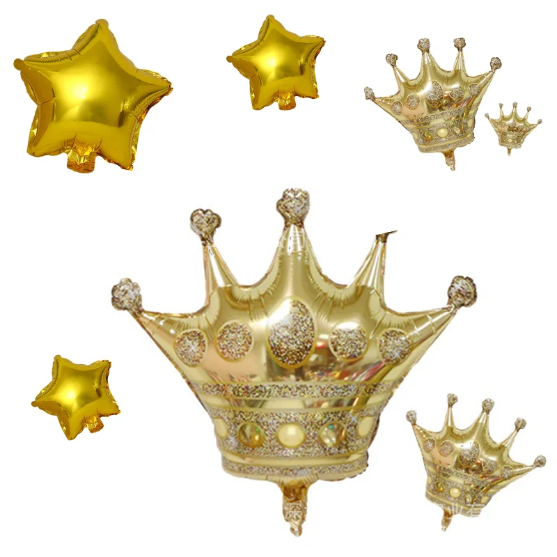 

Pentagram Aluminum Film Balloon Crown Balloon Birthday Decoration Party Arrangement Golden Party Decoration Decoration Party