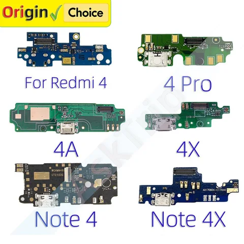 Нижняя док-станция, USB-зарядное устройство, микрофонная плата, разъем для зарядки, гибкий кабель для Xiaomi Redmi Note 4 4A 4x Pro Prime GloBal