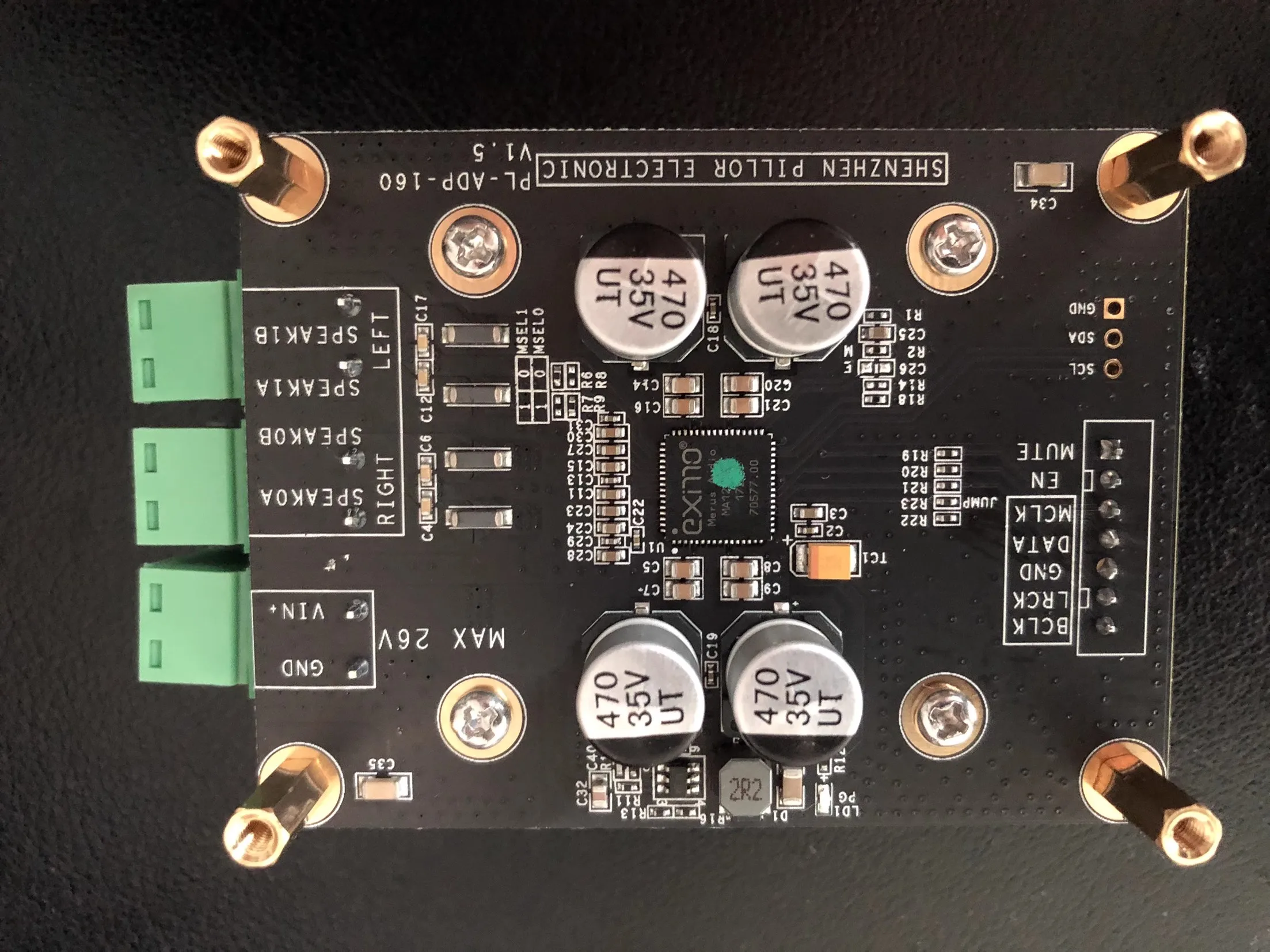 

High Quality Hifi Digital ClassD Power Amplifier Module Merus Ma12070 2x80w