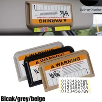universal car sun visor organizer card holder slot plate holder with parking auto stickers storage car styling stowing tidying