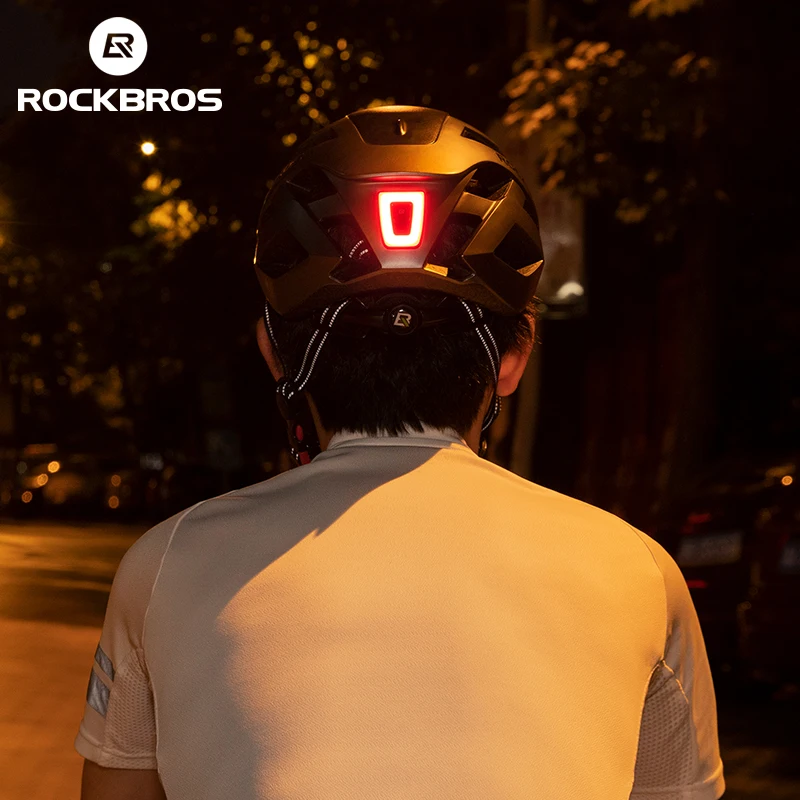 

ROCKBROS Bicycle Tail Light 5 Modes Waterproof Usb Rechargeable Helmet Taillight Led Safety Rear Light Lamp Bike Accessories
