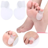 1pair feet braces supports pedicure orthopedic braces to correct daily sliicone toe small bone foot care hallux valgus