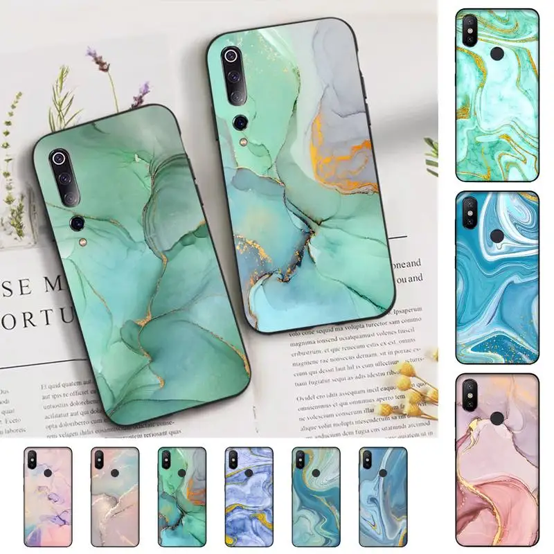 

Marble Art Fashion Phone Case for Xiaomi mi 5 6 8 9 10 lite pro SE Mix 2s 3 F1 Max2 3