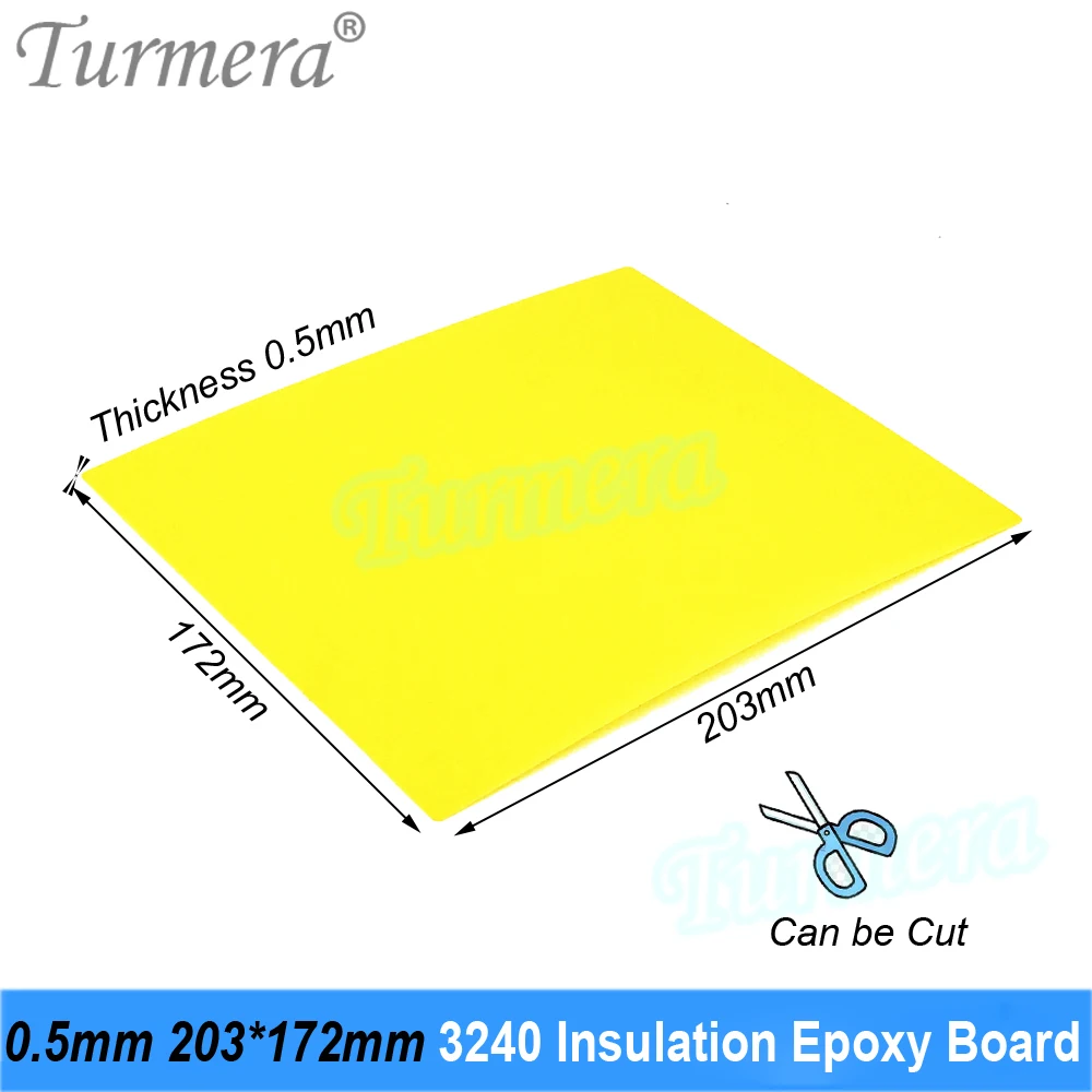 Turmera 3240 Insulation Epoxy Board 0.5mm Thickness 203*172mm for 3.2V 280Ah 320Ah 310Ah 90Ah 12.8V Lifepo4 Battery Pack Diy Use