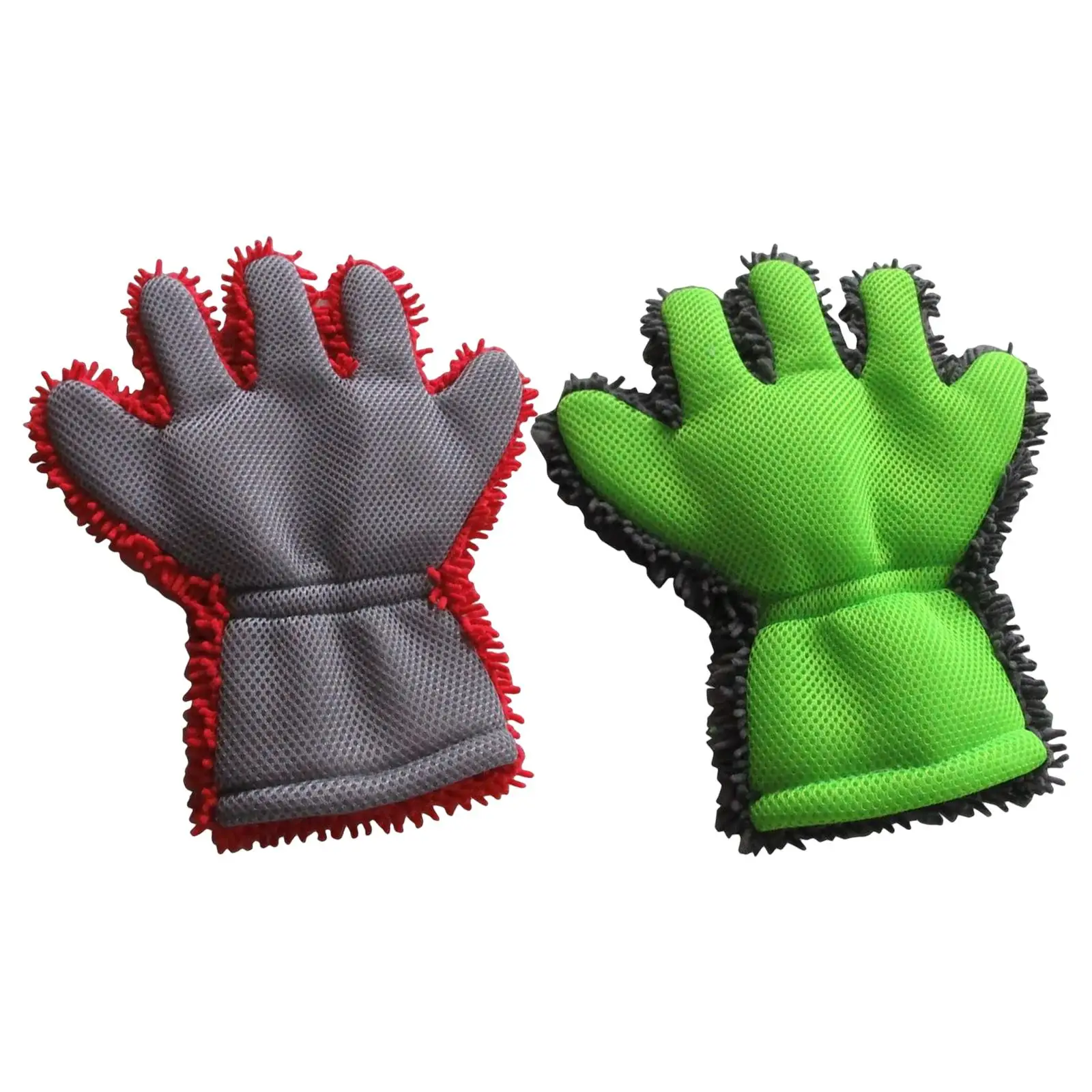 

Car Wash Glove, Double Sided Professional Chenille Reusable for detailing Cleaning Car Wash Interior Exterior