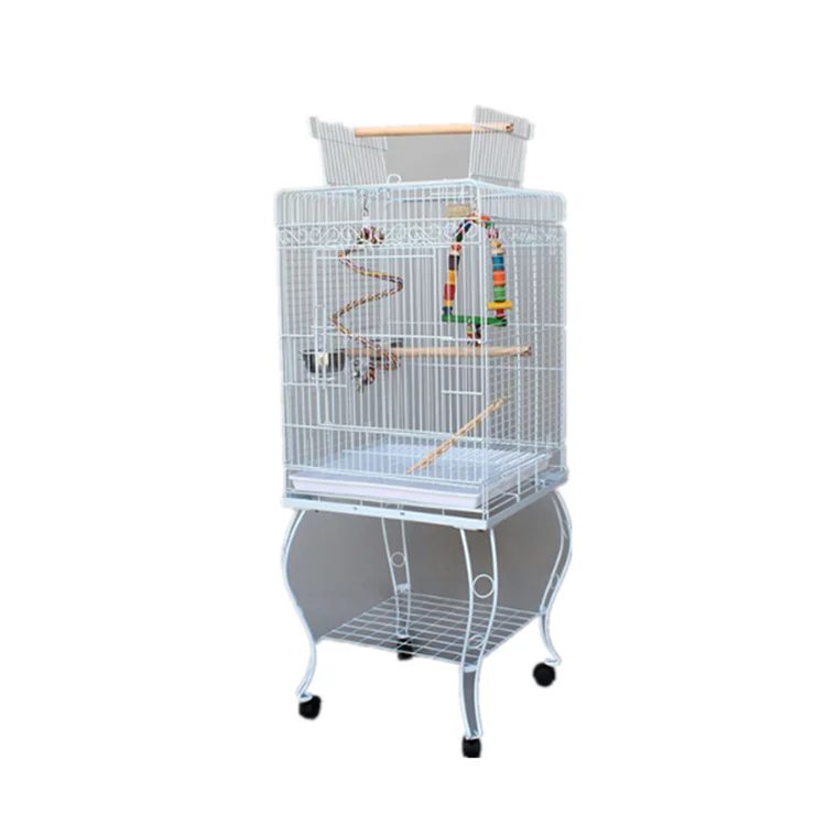 

iron bird cage 51*51*145cm big bird pet parrot use cover wire metal materials