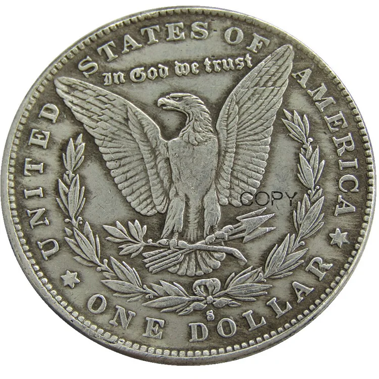 

Серебряная копия монеты доллара Моргана США 1895 года YYBCB