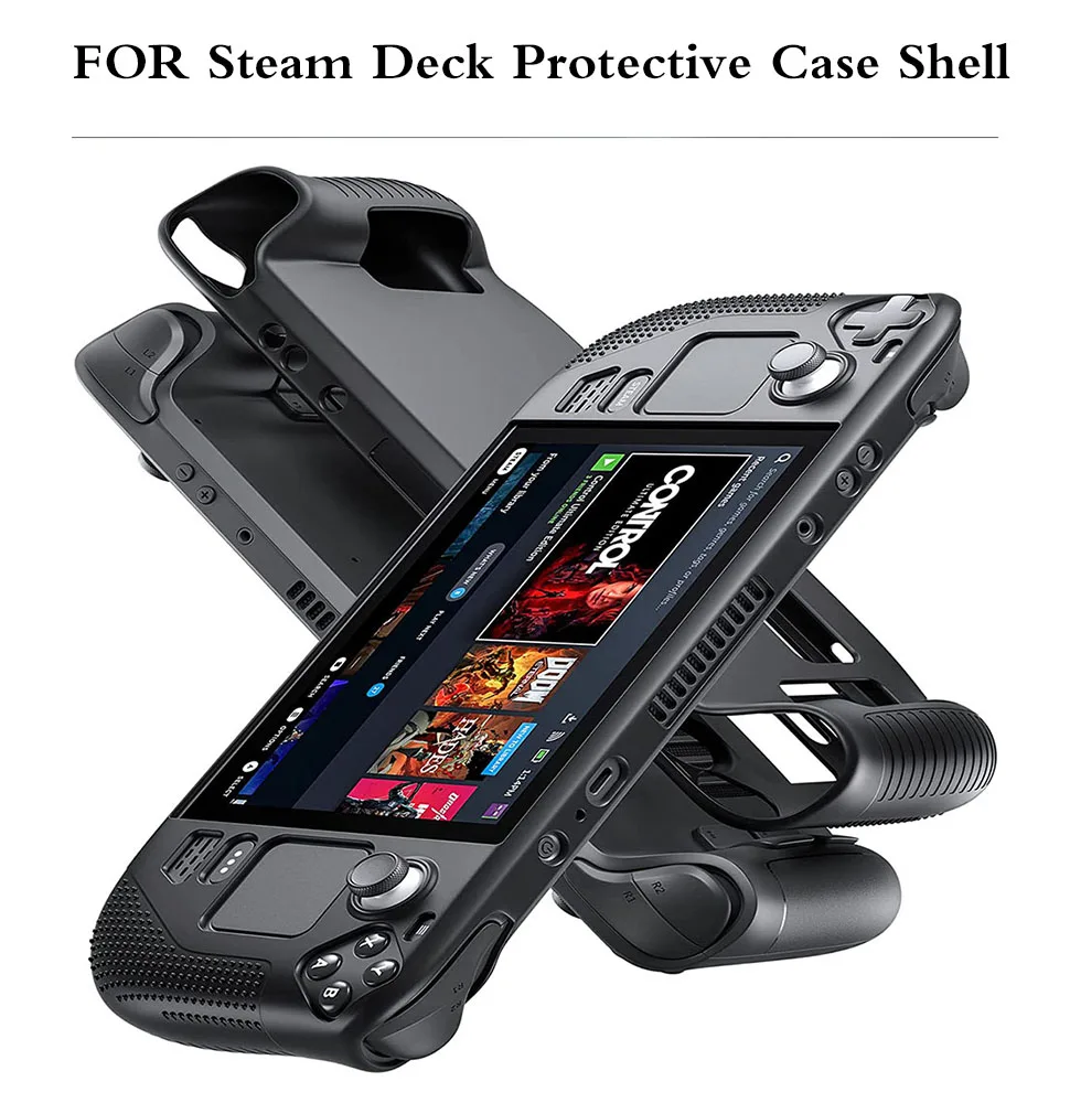 For Steam Deck Host Full Housing Skin Cover Protector Case Gamepad Cover for Steamdeck Console Shell Silicone Protective Case