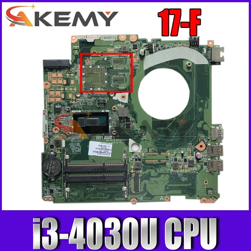 

Материнская плата для ноутбука HP 17-F серии 767410-501 767410-001 с процессором i3-4030U DAY11AMB6E0 100% протестирована Быстрая доставка