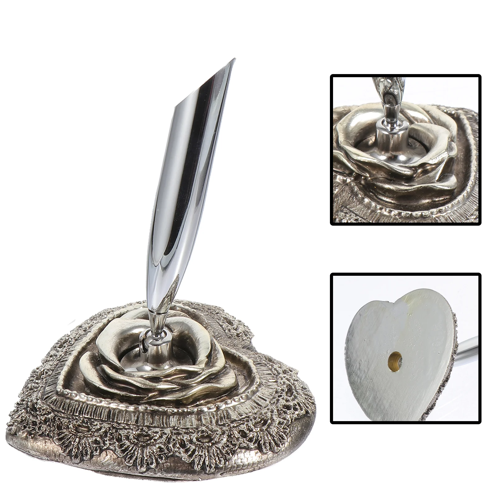 

Pen Quill Holder Stand Ink Setfordesk Fountain Dip Calligraphypens Funnel Office Base Support Restsingle Creative Holders