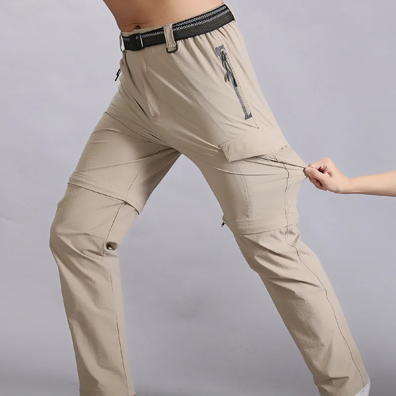 

Men's Pants Cross-border 2021 Summer New Men's Plus Fertilizer To Increase Detachable Two-seat Force Quick Health Trousers