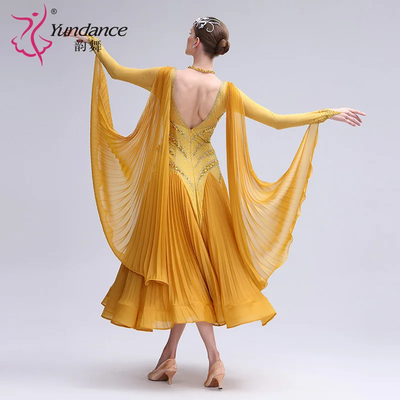 B-24100 Новое женское платье для современного танца со стразами разноцветное