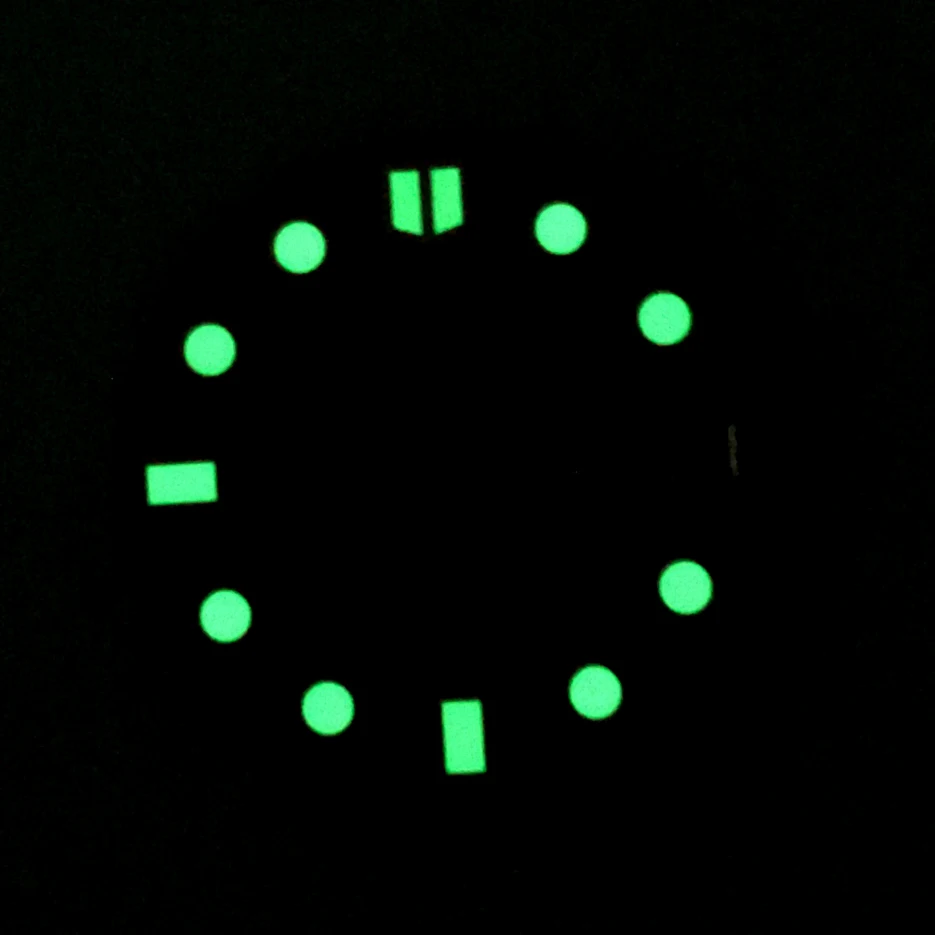 No Logo 28.5mm Watch Dial  Substitute Modified Dial Luminous Literal  for For NH35A Movement BD1 Men Watch Accessories