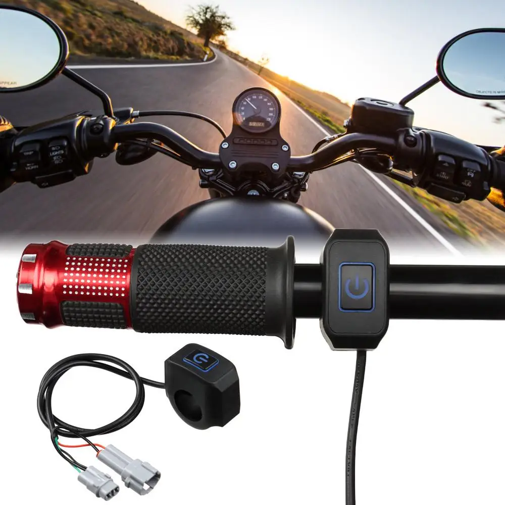 

Новые запчасти для мотоциклетных аксессуаров Surron Bee, голубой цвет, переключатель фар, подключи и работай для Sur-Ron