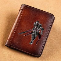high quality genuine leather men wallets general glauca printing short card holder purse luxury brand male wallet