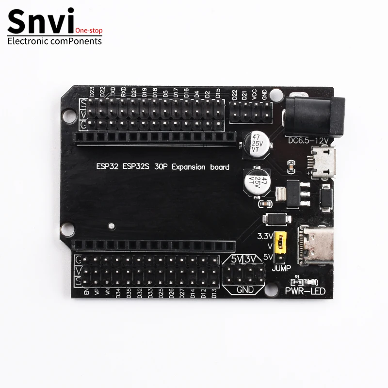 Фото Плата разработки Snvi ESP32 CP2102 TYPE-C/MICRO USB WiFi+Bluetooth со сверхнизким энергопотреблением, двухъядерный ESP-32S ESP32-WROOM №5