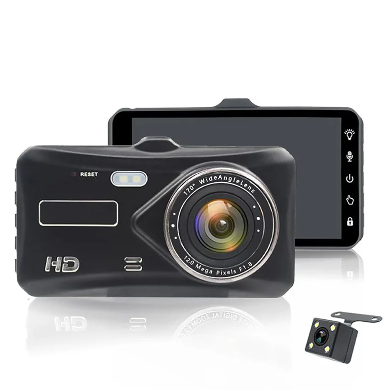 

4 Inch Car DVR Video Recorder Dash Cam Full HD 1080P Mirror Cam Car Dvr Camera Loop Recording Motion Tracking Camera Recorder
