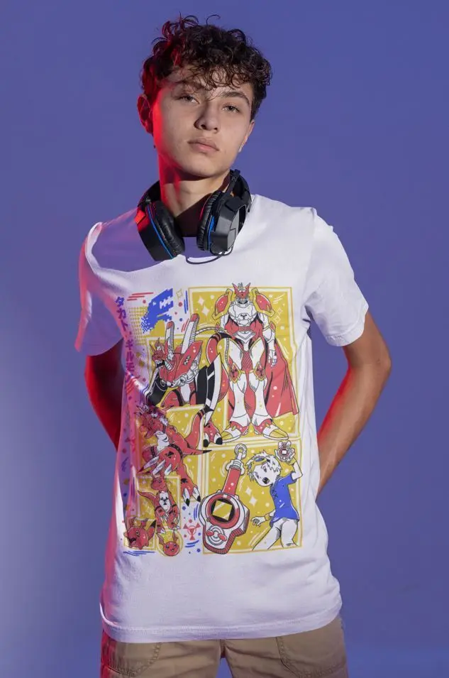 Агумон Приключения футболка Veemon Digimon Omnimon аниме подарок одежда