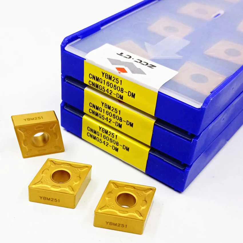 CNMG 160608 -DM YBM251/CNMG 160612 YBM251 CNMG542 CNMG543 ZCC.CT Твердосплавные пластины с ЧПУ Токарные Для