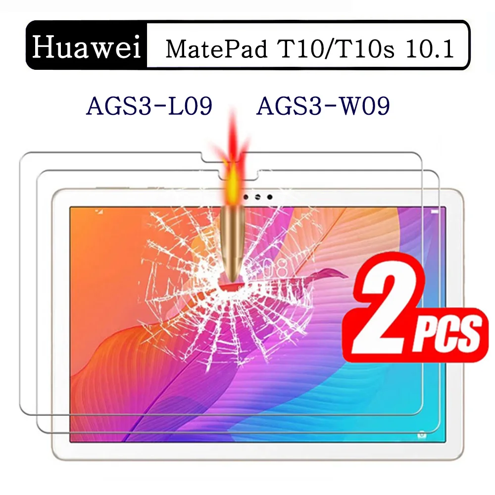 

(2 упаковки) Закаленное стекло для Huawei MatePad T10/T10s 10,1 2020 дюйма