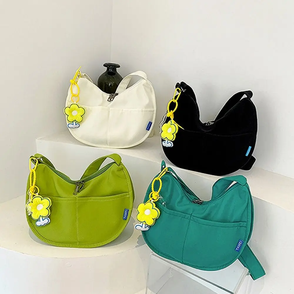 

Handbag Girls With Pendant Japanese Shoulder Pouch Students Canvas Bag Messenger Bag Single Shoulder Bag Crossbody Bag