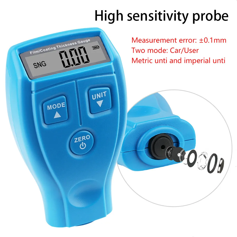 Coating Thickness Gauge Car Paint Coating Thickness Paint  GM200A Tester Digital Thick-ness Gauge