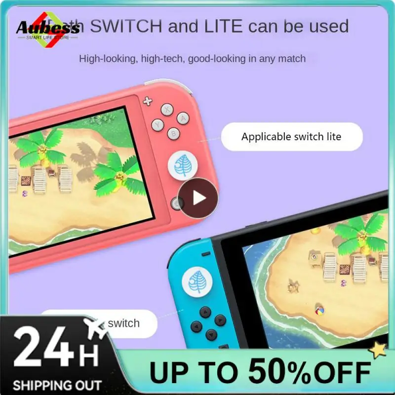 

Feels Great Rocker Cap Anti-slip And Wear-resistant Green And White Handle Accessories Colorful Choice Comfortable Touch Gamepad